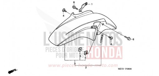 AILE AVANT CBF500A6 de 2006